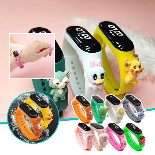 Digital cartoon kids wrist watch (Buy 2 get 1 Free)